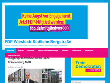 Tablet Screenshot of fdp-wiesloch.de